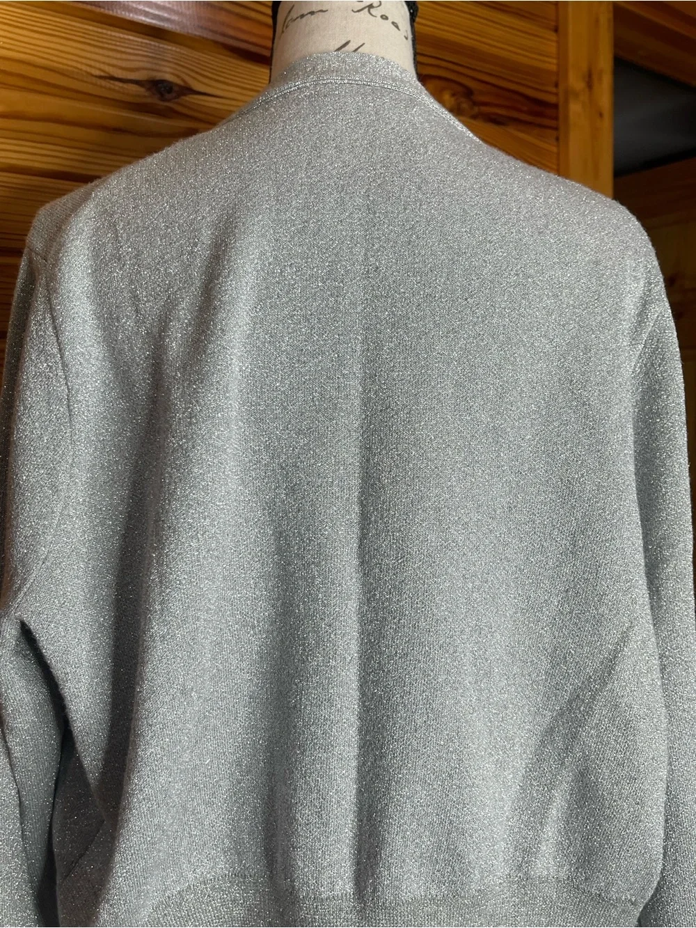 J. Crew Light Gray Sparkle Cardigan and Jogger Set SZ XXL